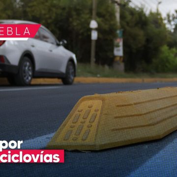 Infraccionan a 30 conductores en Puebla por invadir ciclovías