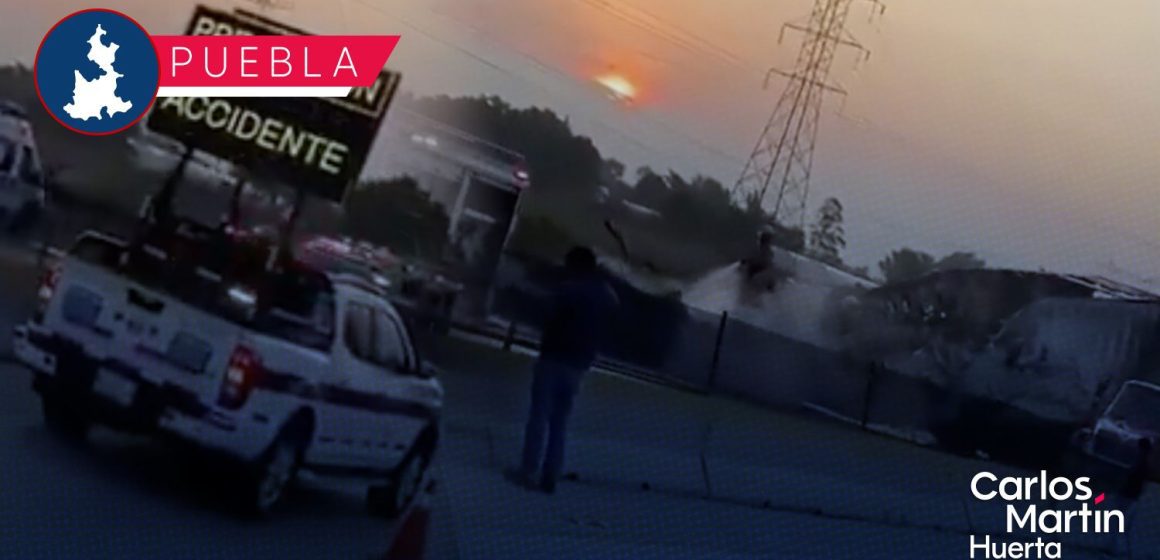 Tragedia en la Puebla-Orizaba: Conductor de tráiler muere calcinado tras violento asalto