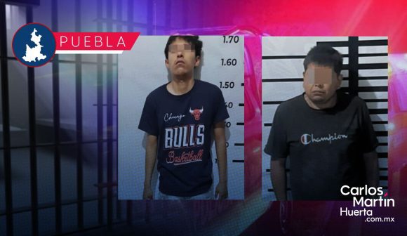 Detienen a dos sujetos por robo y fraude en San Martín Texmelucan