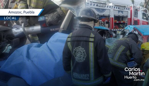 Trágico accidente en la Amozoc–Acajete: Muere taxista tras chocar contra un camión