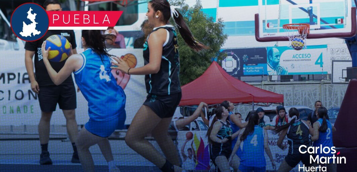 Puebla destaca en básquetbol 3X3 durante la Olimpiada Nacional CONADE 2026