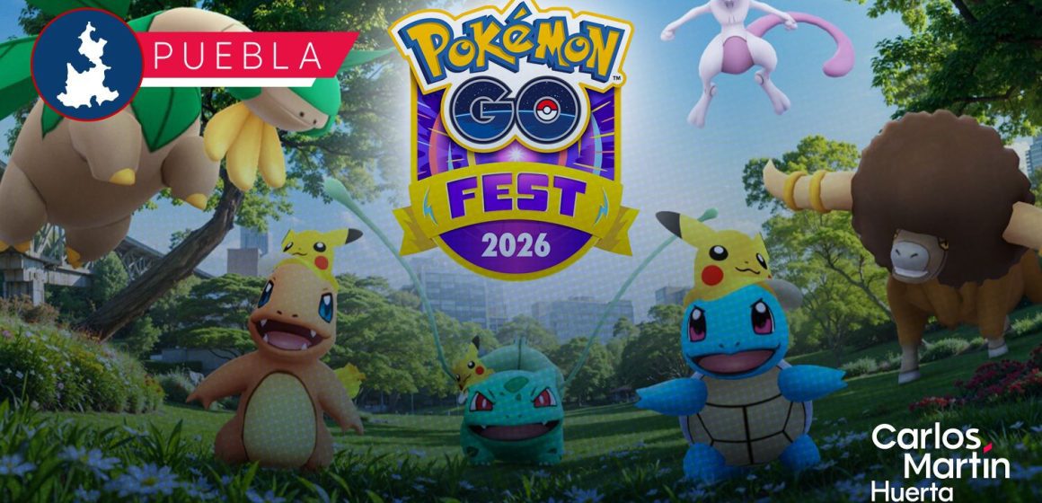 Puebla será sede del Pokémon GO Fest 2026