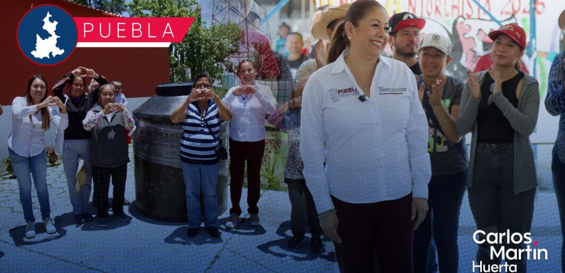 Reafirma Laura Artemisa entrega de apoyos para la vivienda y Obra Comunitaria en Puebla