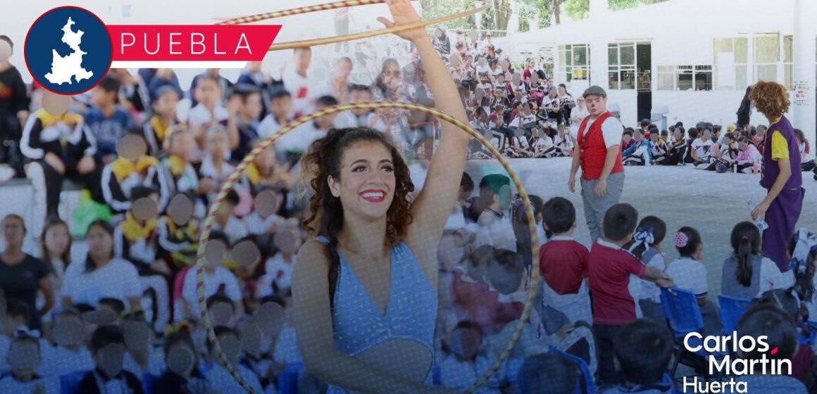 SEDIF lleva Circo de Valores y Unión Familiar a escuelas poblanas