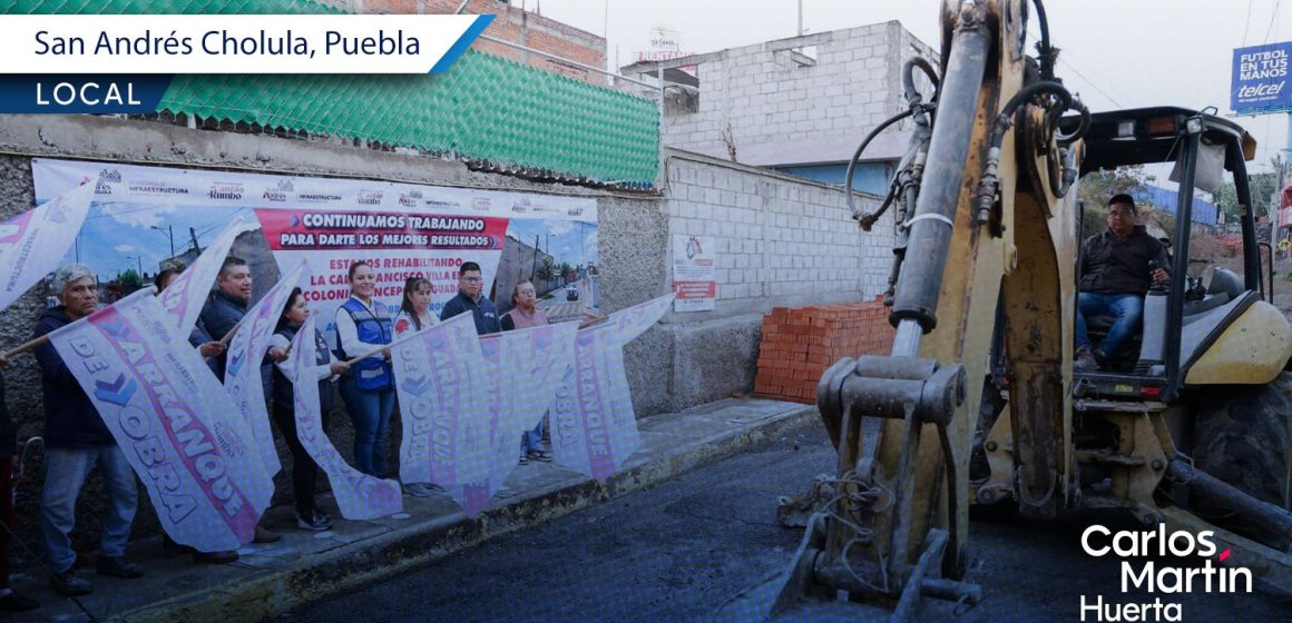 San Andrés Cholula arranca obra de rehabilitación en Concepción Guadalupe