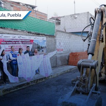 San Andrés Cholula arranca obra de rehabilitación en Concepción Guadalupe