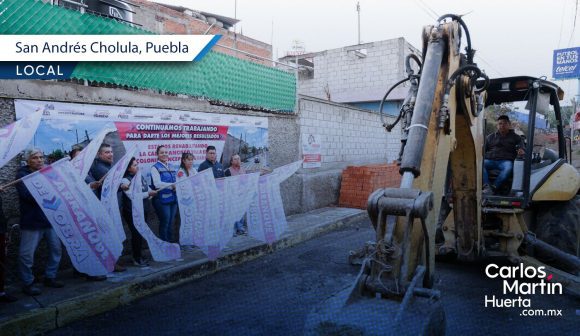 San Andrés Cholula arranca obra de rehabilitación en Concepción Guadalupe