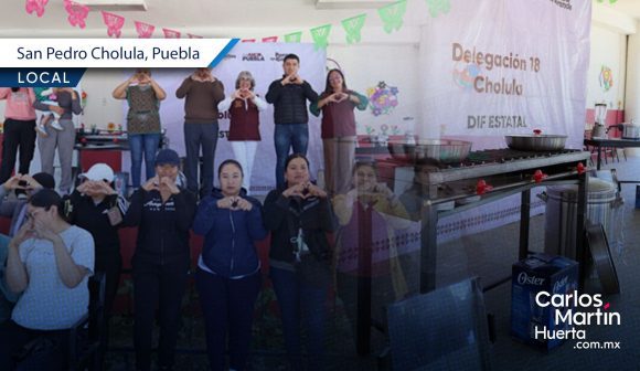 DIF San Pedro Cholula equipa desayunador escolar en San Cristóbal Tepontla