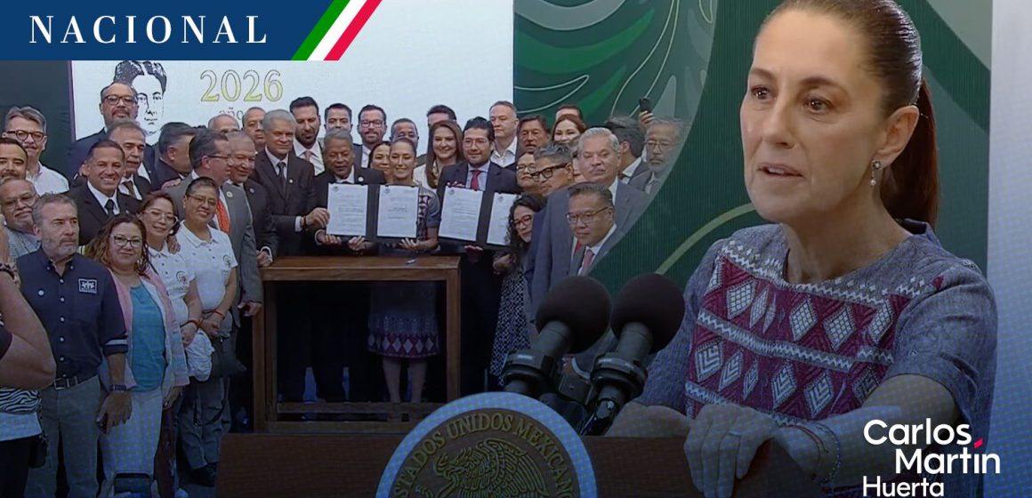 Sheinbaum firma decreto de las 40 horas y anuncia que burócratas tendrán salario base
