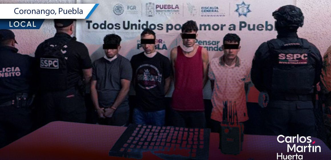 Cae banda de asaltantes de carga en Coronango; tres de los detenidos son venezolanos