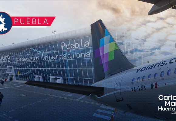 Volaris anuncia 12 nuevas rutas desde Puebla con 40% de descuento en TUA