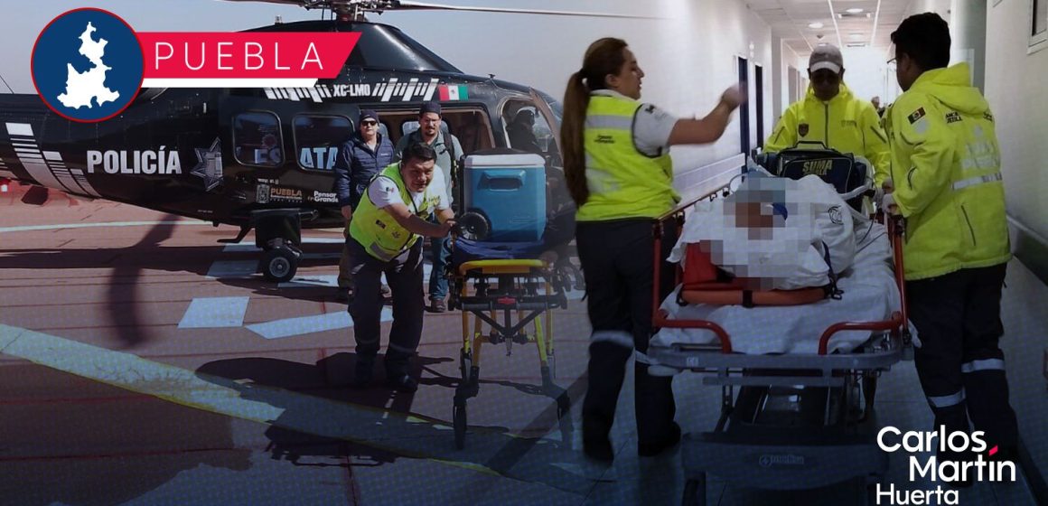 Utilizan helicópteros de Puebla para 31 traslados médicos
