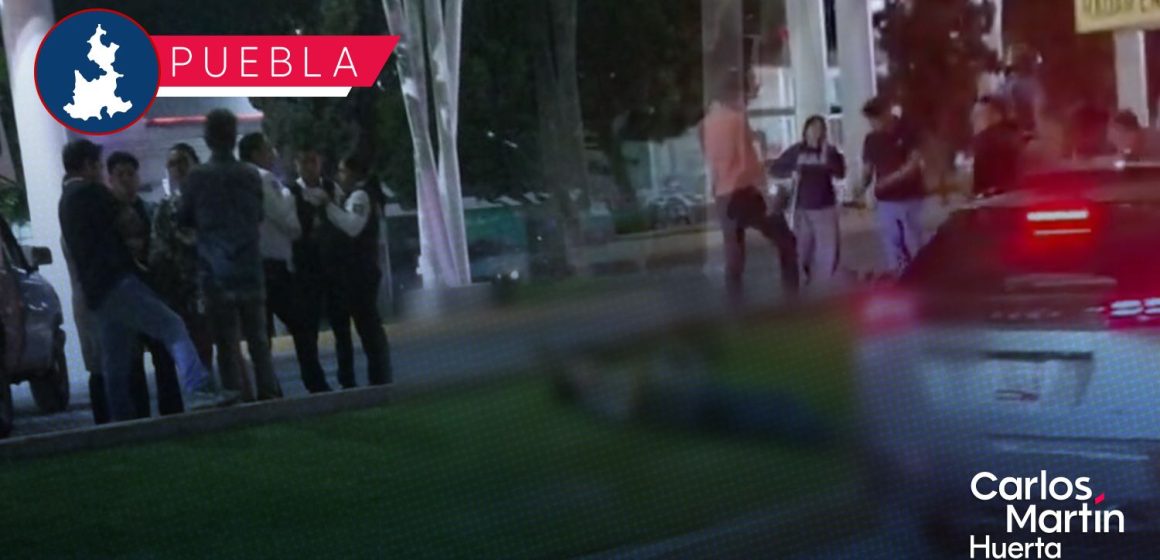 Choque termina en persecución y golpiza frente a Galerías Serdán