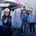 Lupita Cuautle encabeza jornada de mantenimiento y mejora urbana en San Antonio Cacalotepec