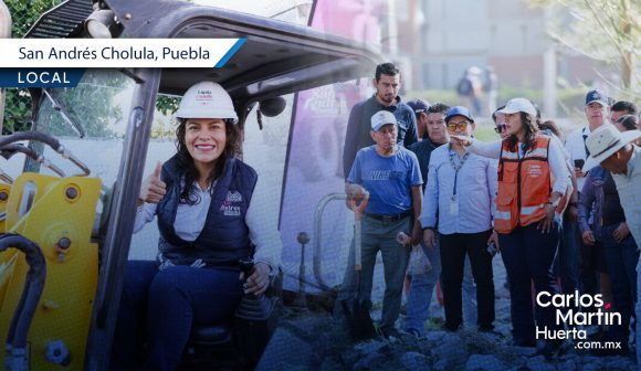 Lupita Cuautle encabeza jornada de mantenimiento y mejora urbana en San Antonio Cacalotepec