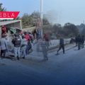 Vuelca tráiler con ganado y se desata la rapiña en la autopista Puebla-Córdoba