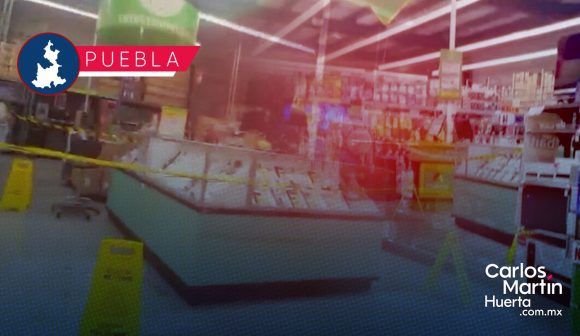 Detienen a uno de los delincuentes tras robo de telefonía en Bodega Aurrera Amalucan