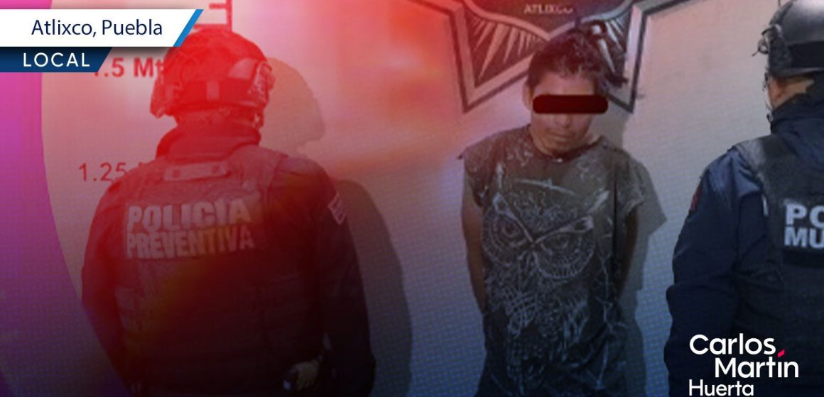 Detienen a hombre con dosis de droga en San Jerónimo Coyula, Atlixco