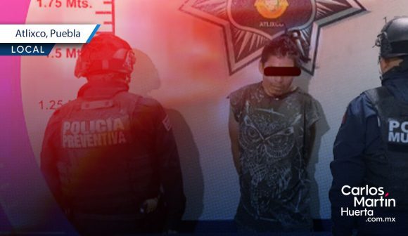 Detienen a hombre con dosis de droga en San Jerónimo Coyula, Atlixco