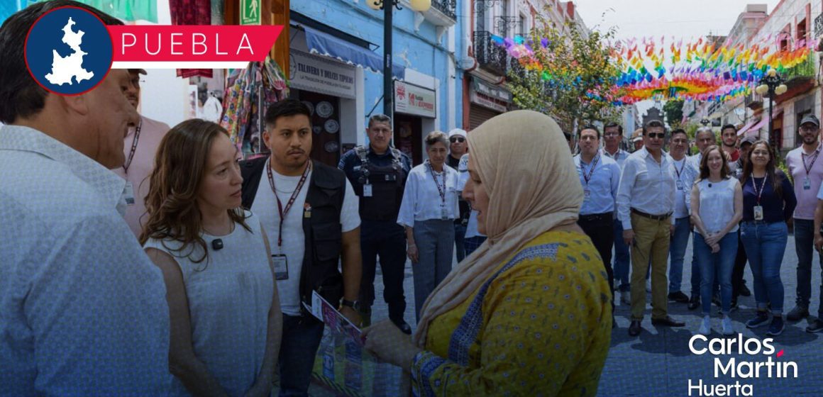 Impulsan el mantenimiento y orden en la emblemática Calle de los Dulces de Puebla