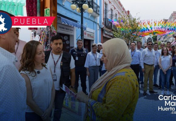 Impulsan el mantenimiento y orden en la emblemática Calle de los Dulces de Puebla