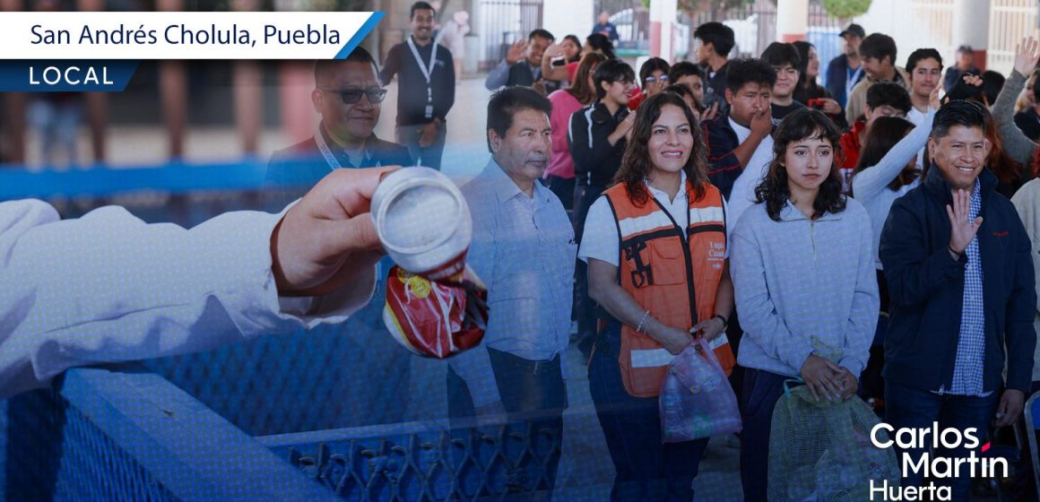 Activan programa de reciclaje en secundarias y bachilleratos de San Andrés Cholula