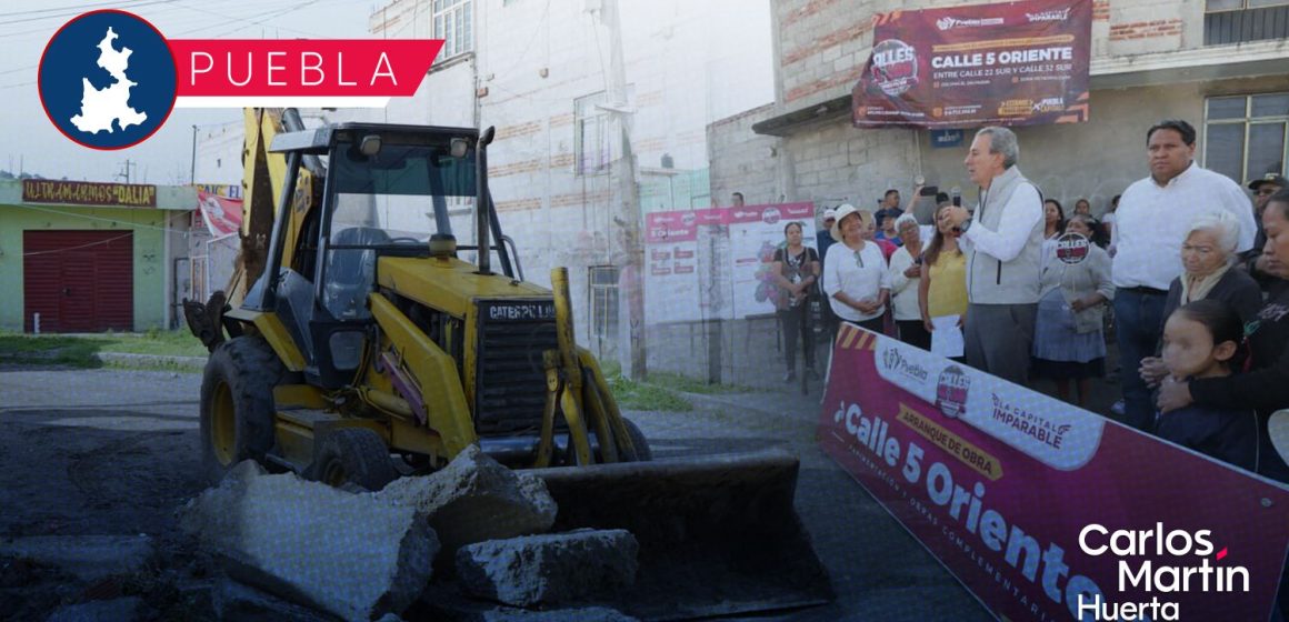 Arranca pavimentación en la colonia El Salvador; beneficiarán a 14 mil habitantes