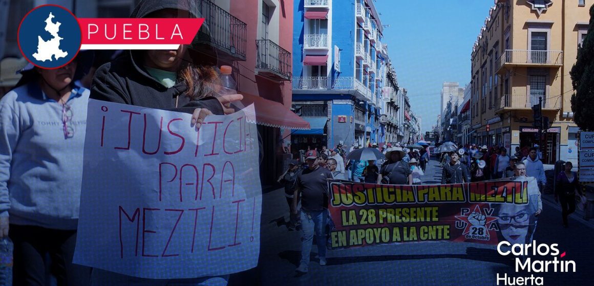La 28 de Octubre se manifiesta en las calles de Puebla y genera caos vial