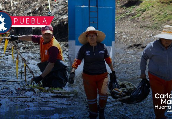 WhatsApp Image 2026-05-29 at 12.19.23 PM Prevención ante las lluvias en Puebla: Realizan limpieza masiva en el vaso regulador Puente Negro