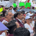 Armenta y liderazgos de Morena conmemoran en Puebla el triunfo electoral de la presidenta