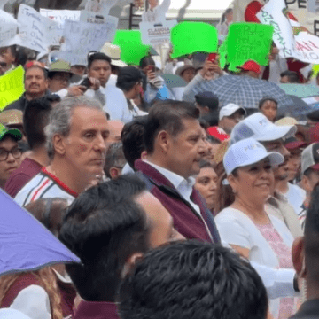 Armenta y liderazgos de Morena conmemoran en Puebla el triunfo electoral de la presidenta
