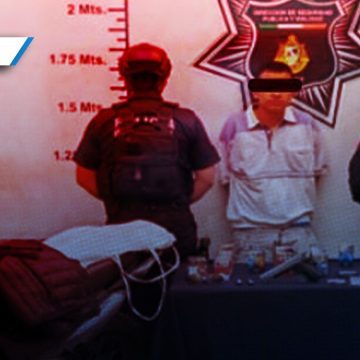 Policía de Atlixco detiene a sujeto tras persecución: Asaltó un OXXO con arma de fuego