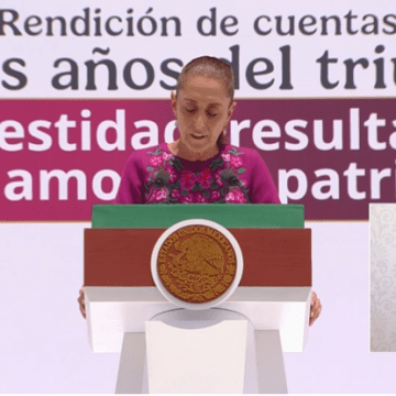 Sheinbaum rinde informe a dos años de su triunfo electoral: rechaza injerencia extranjera