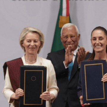 claudia México y la Unión Europea firman el Acuerdo Global Modernizado