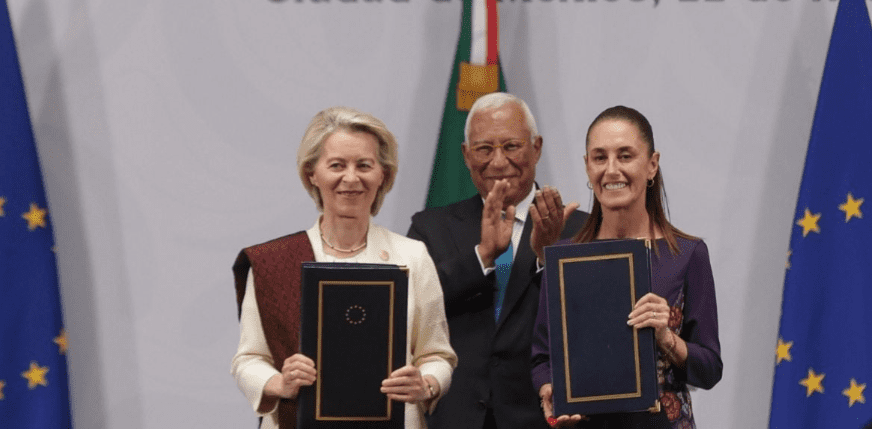 claudia México y la Unión Europea firman el Acuerdo Global Modernizado