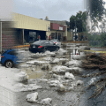 Lluvia y granizo azotan la capital poblana y dejan árboles derribados y calles colapsadas