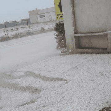 Intensa lluvia y granizada en la ciudad de Puebla y zona metropolitana