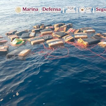 Semar asegura más de dos toneladas de cocaína en el Golfo de Tehuantepec