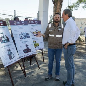 Supervisa Pepe Chedraui intervención del Tren Capitalino de Pavimentación en la colonia Vicente Guerrero