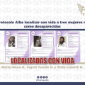 Activación del Protocolo Alba permite localizar a tres mujeres en Puebla