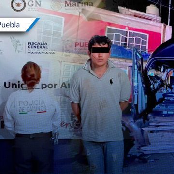 Policía Estatal y Marina detienen a dos asaltantes de transporte de carga en Chignahuapan