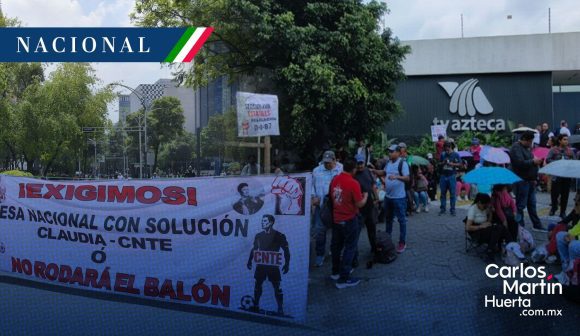 CNTE realiza bloqueos en televisoras y radiodifusoras de CDMX