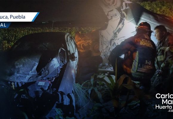 Choque y volcadura Aljojuca Tragedia en Aljojuca: Madre e hija mueren tras fuerte choque y volcadura