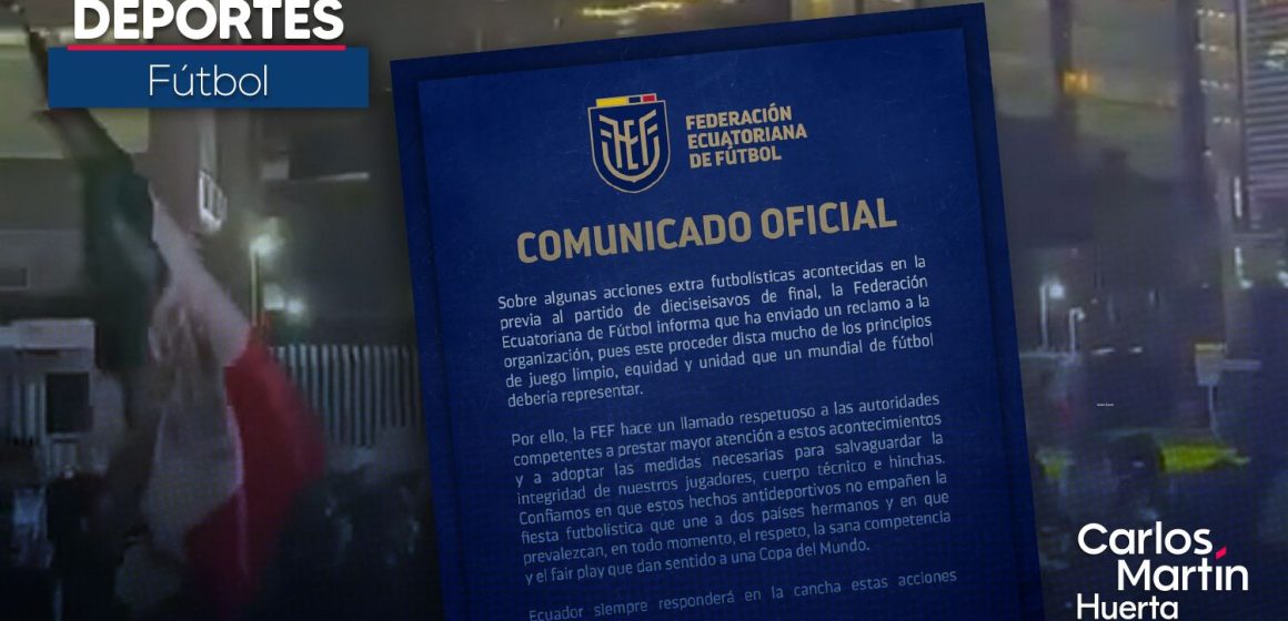 Ecuador denuncia “serenata antideportiva” de la afición mexicana