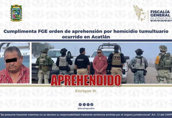 Detienen a implicado en linchamiento de Acatlán de Osorio por homicidio tumultuario