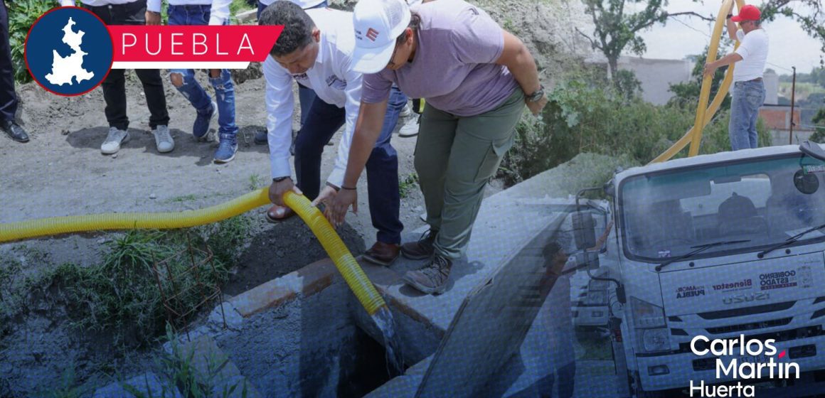 Gobierno Estatal lleva Agua para el Bienestar a colonias con desabasto