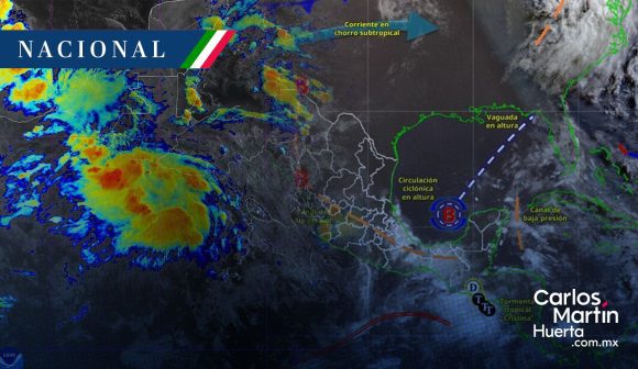 Lluvias intensas en seis estados; Cristina se fortalece en el Pacífico