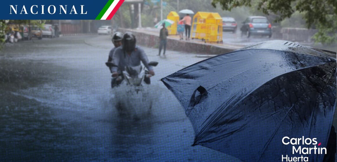 Temporal de lluvias azota a México; se esperan tormentas intensas en 8 estados