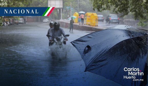 Temporal de lluvias azota a México; se esperan tormentas intensas en 8 estados