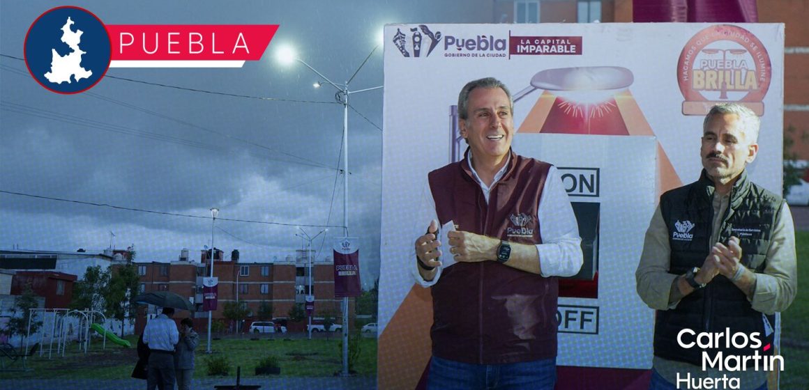 Modernizan alumbrado público en Galaxia La Laguna con tecnología LED